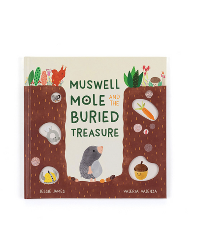 Jellycat Muswell Mole and the Buried Treasure Book - The Cross Decor & Design