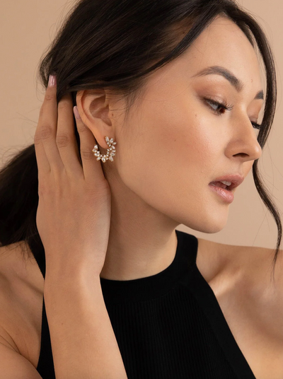 Lupe Crescent Studs - The Cross Decor & Design