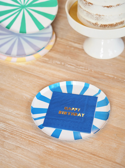 8 Colour Happy Birthday Napkins - The Cross Decor & Design