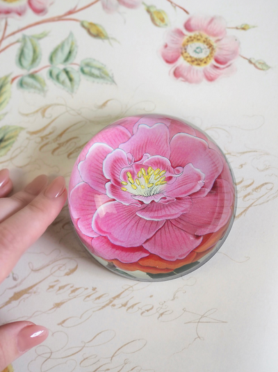 Camellia Dome Paperweight - The Cross Decor & Design