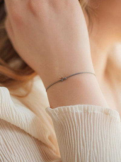 Crescent Cord Bracelet - The Cross Decor & Design