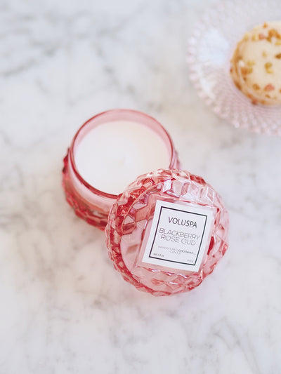 Blackberry Rose Oud Macaron Candle