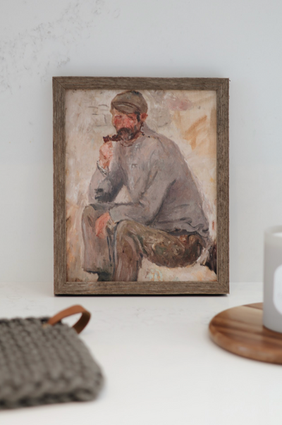 Fisherman Portrait Framed Canvas Print | 8x10 - The Cross Decor & Design