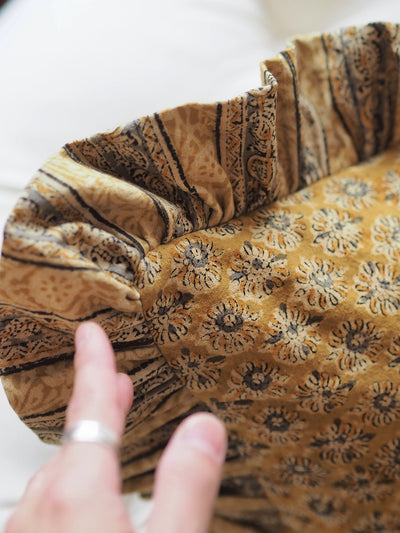 Anika Positano Ruffle Pillow | 22x22