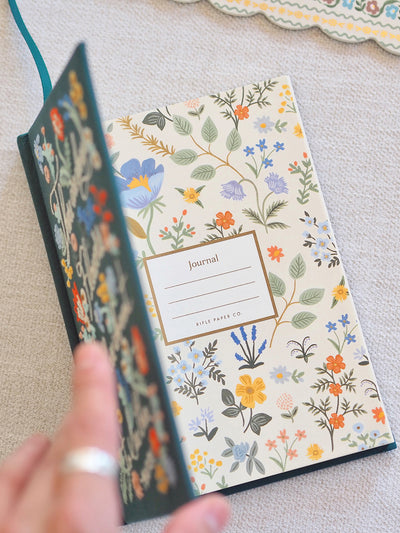 There Are Always Flowers Embroidered Journal - The Cross Decor & Design