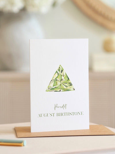 August Birthstone Card - The Cross Decor & Design