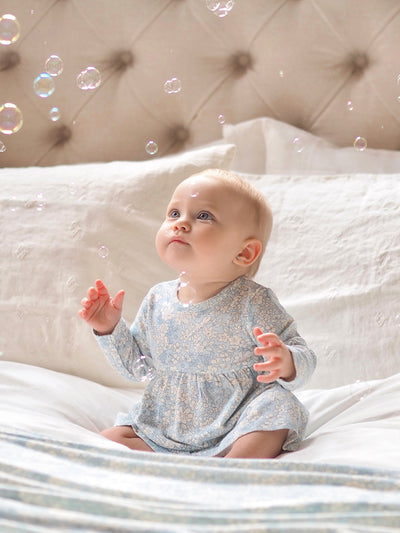 Blue Meadow Floral Dress & Bloomer