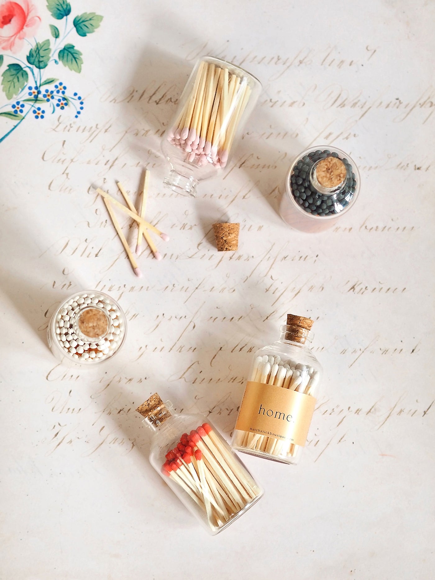 Apothecary White Match Bottle