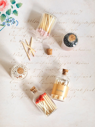 Apothecary White Match Bottle