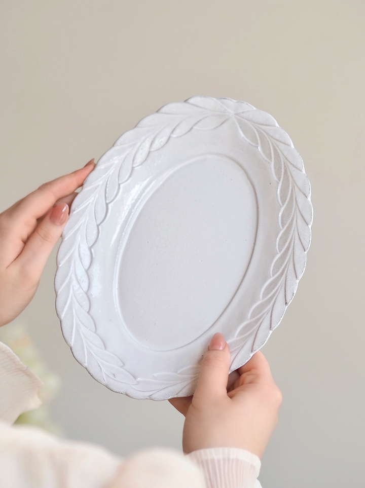 アスティエ・ド・ヴィラット Cesar Rectangular Platter Astier de Villatte Revolution Platters | Jayson Home