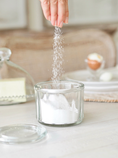Macie Glass Salt Jar - The Cross Decor & Design