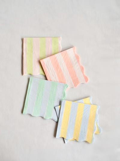 Pastel Stripe Napkins - The Cross Decor & Design