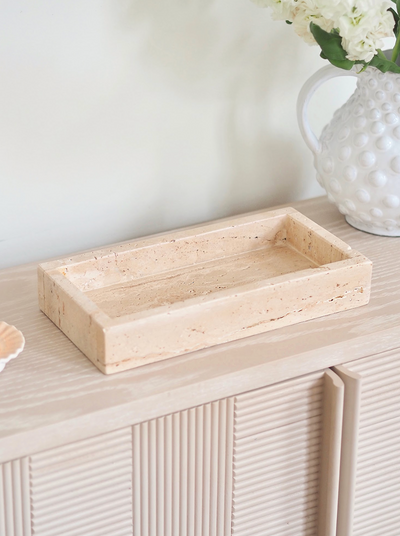 Louise Travertine Tray - The Cross Decor & Design