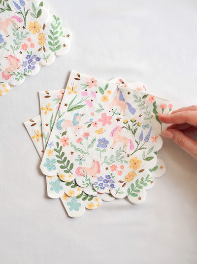 Meadow Unicorns Napkins - The Cross Decor & Design