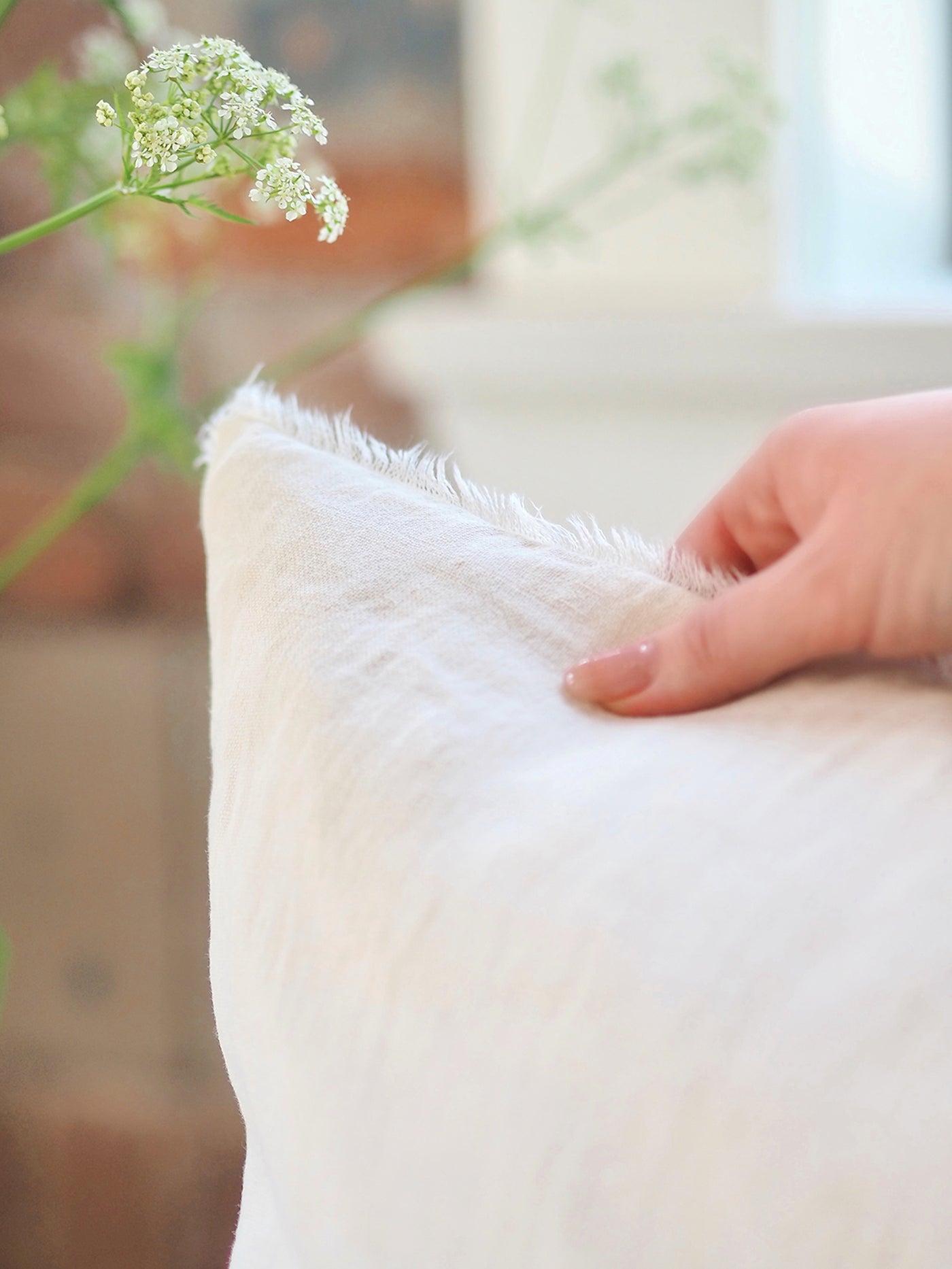 Lina Ivory Pillow | 16x24