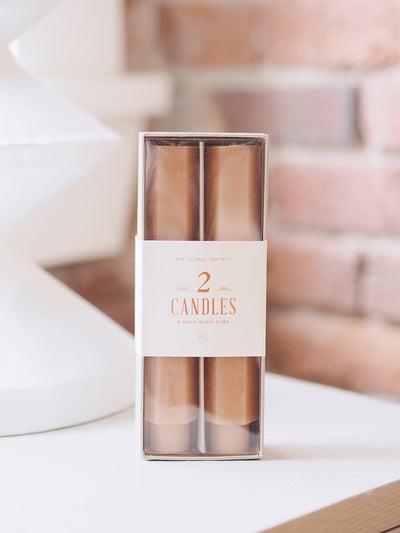 Geo Blush Taper Candle Set | 6" - The Cross Decor & Design