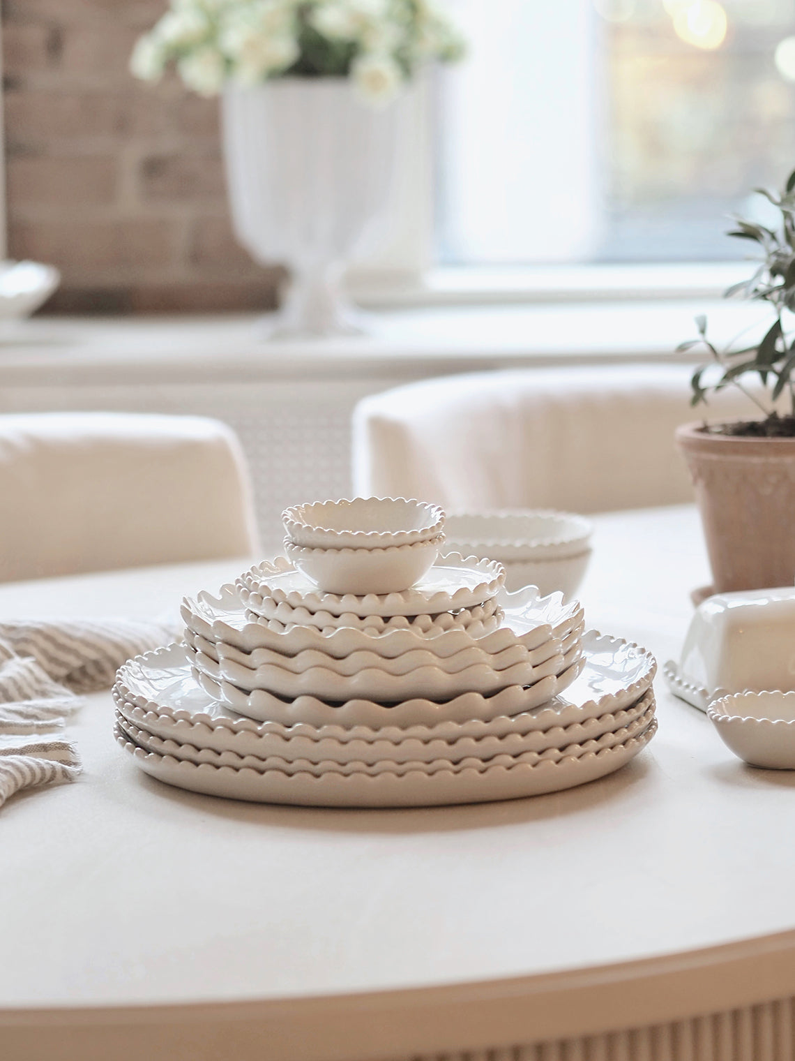 Nova Scalloped Dishware - The Cross Decor & Design