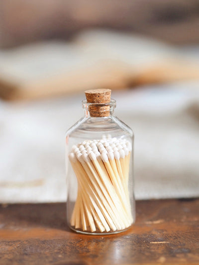 Apothecary White Match Bottle