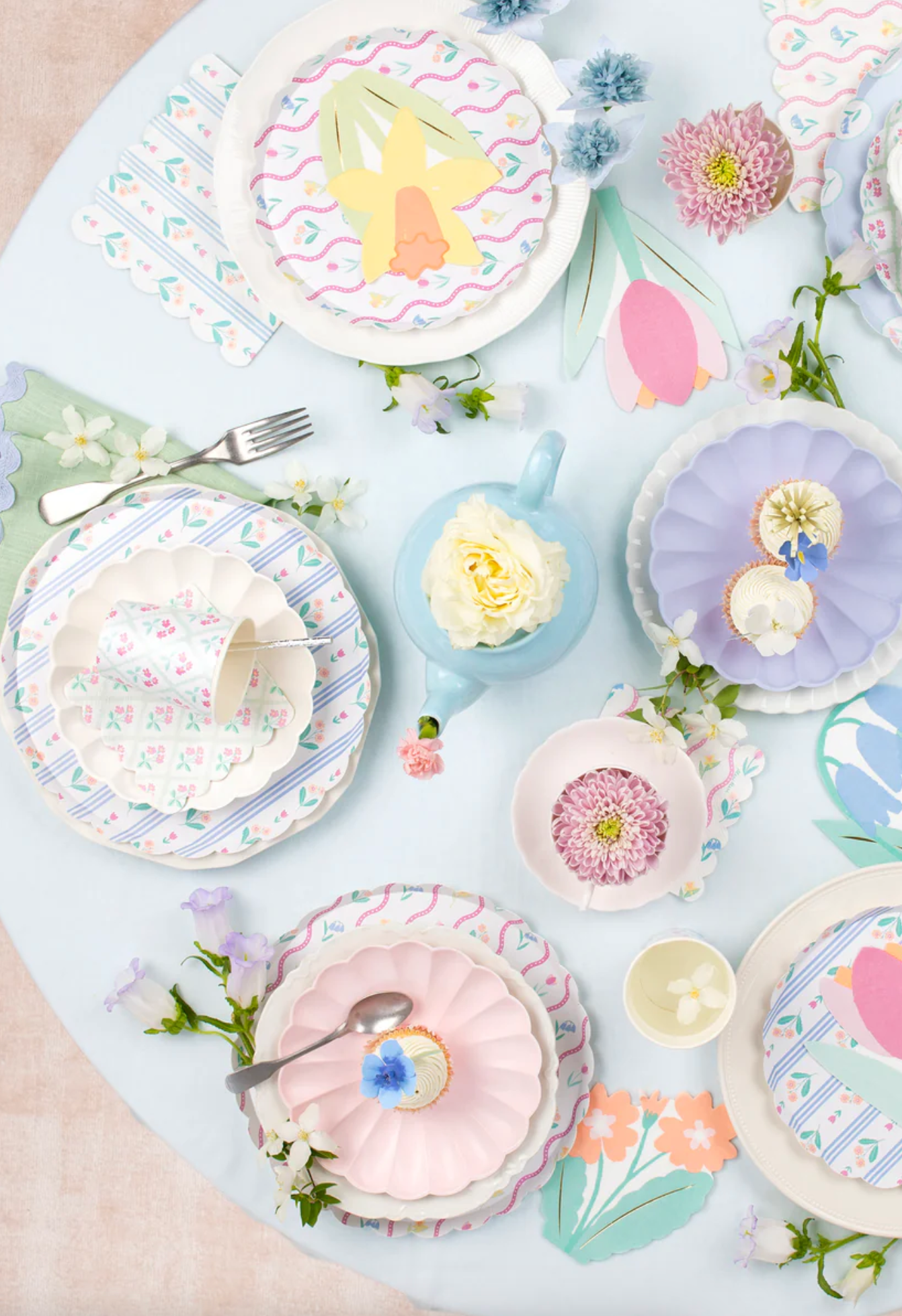 Flower Pattern Napkins - The Cross Decor & Design