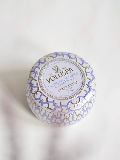 Mountain Lavender & Chamomile Mini Tin Candle - The Cross Decor & Design