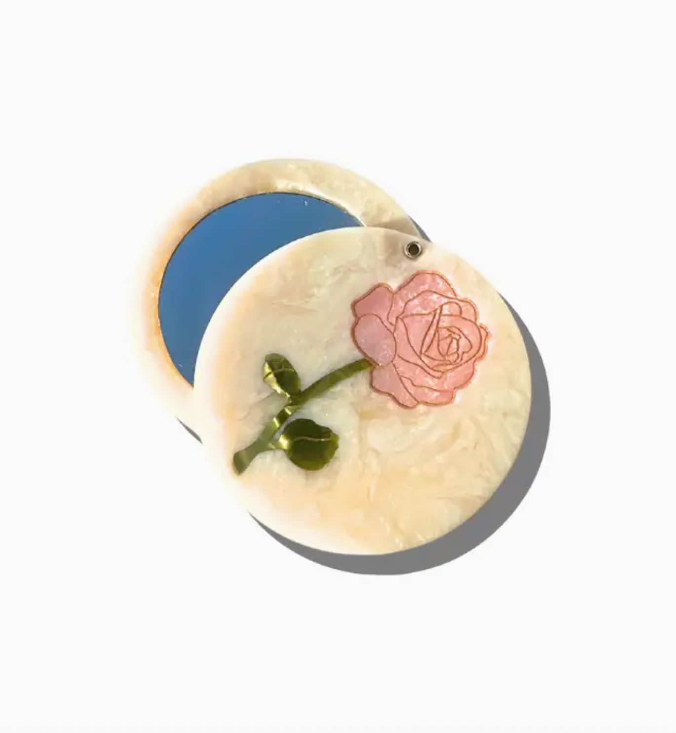 Rose Stem Compact Mirror