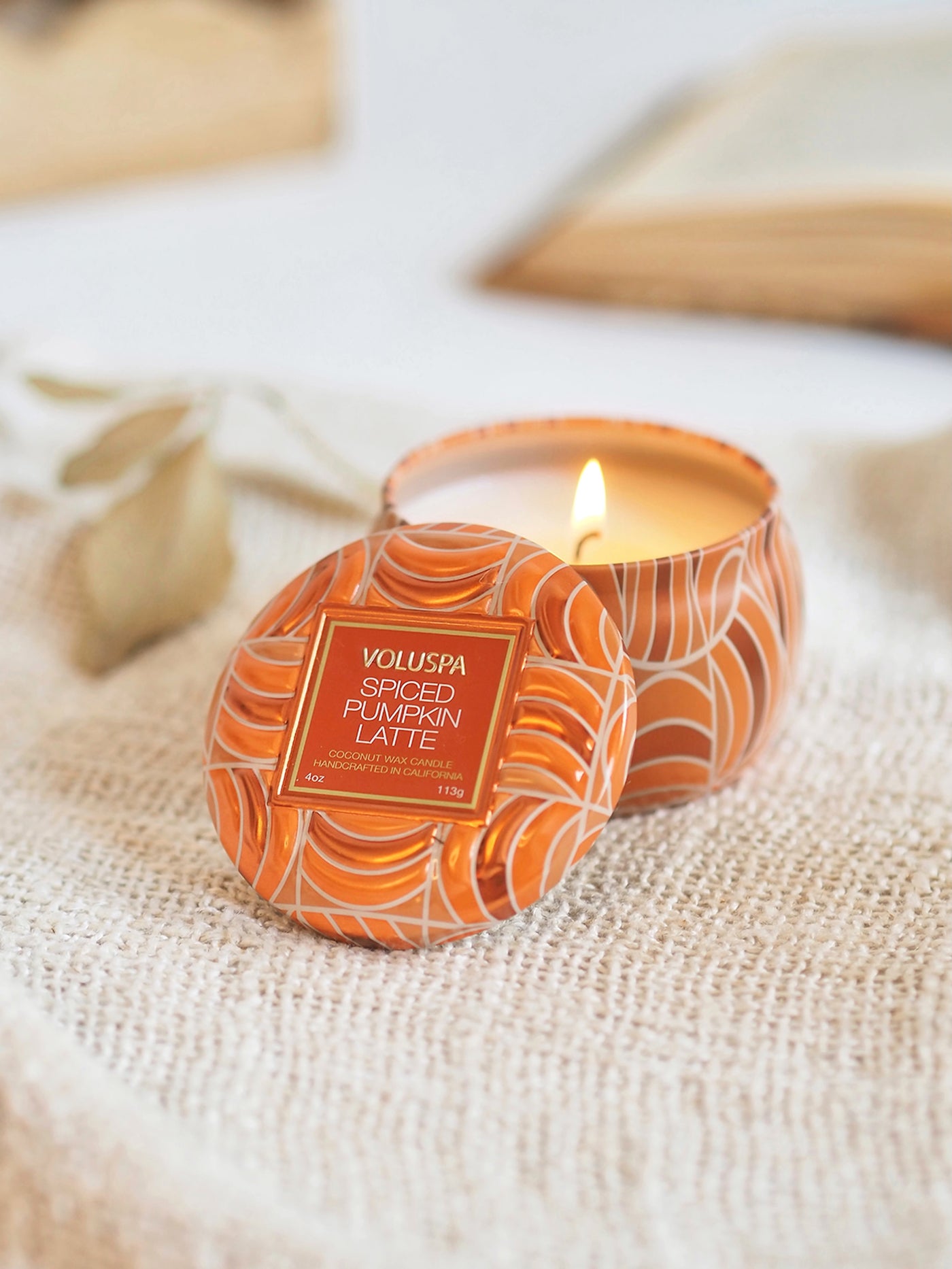 Spiced Pumpkin Latte Mini Tin Candle