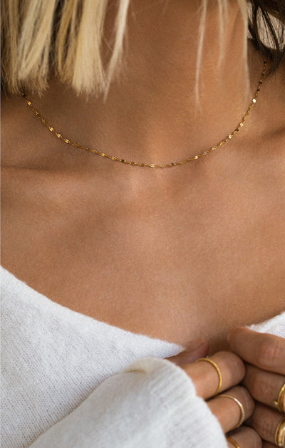 Shimmer Necklace | 10K Gold - The Cross Decor & Design