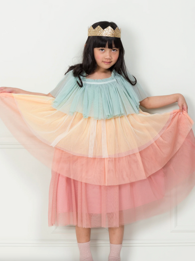 Rainbow Ruffle Princess Dress Up 3-4 Years