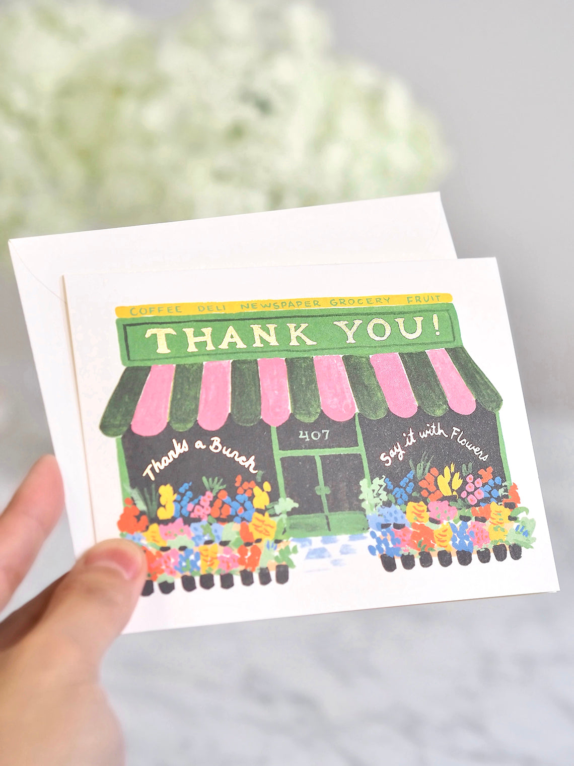 Flower Shop Thank You Card - The Cross Decor & Design