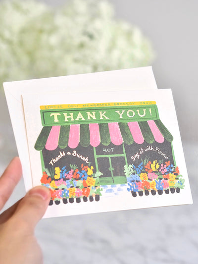 Flower Shop Thank You Card - The Cross Decor & Design