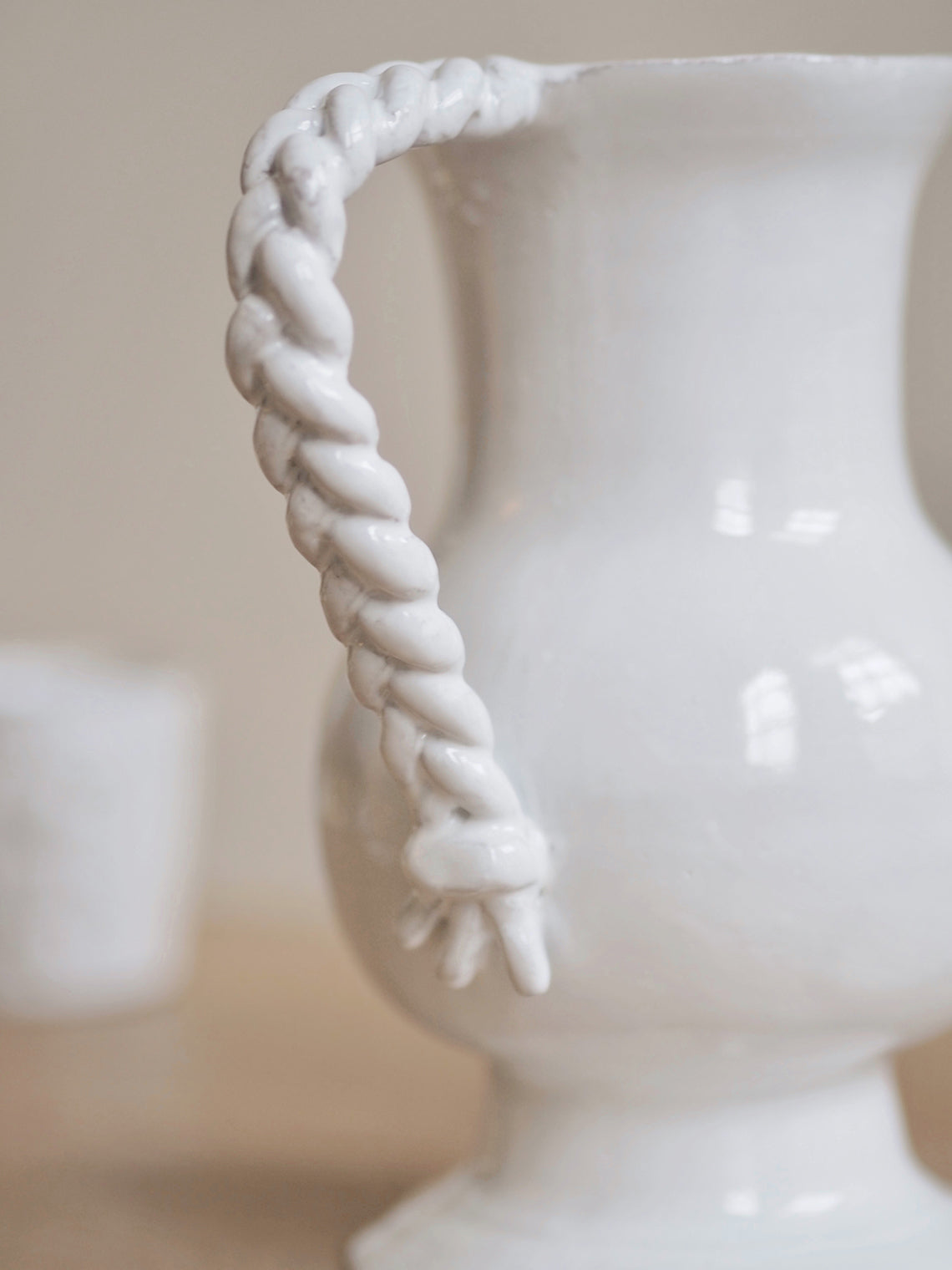 Setsuko Braided Handle Pitcher