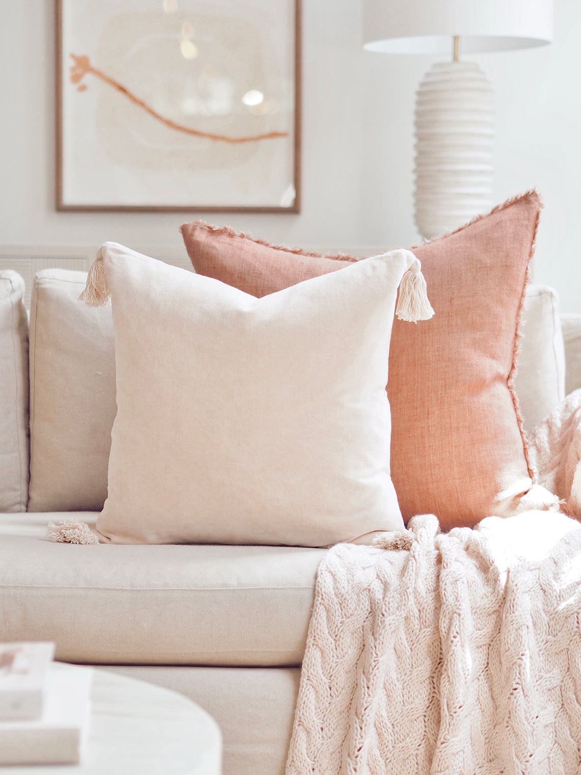 Bianca Blush Pillow | 20x20