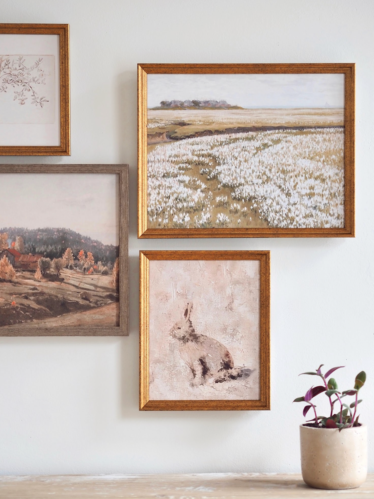 Dandelion Fields Framed Canvas Print | 11x14 - The Cross Decor & Design