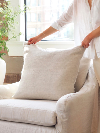 Lina Chambray Pillow - The Cross Decor & Design