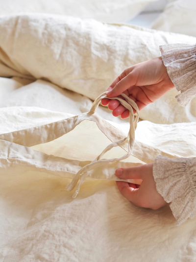 Ines Parchment Bedding - The Cross Decor & Design