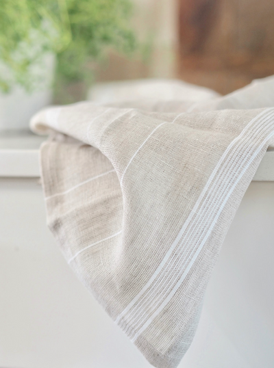 Maison Stripe Linen Tea Towel
