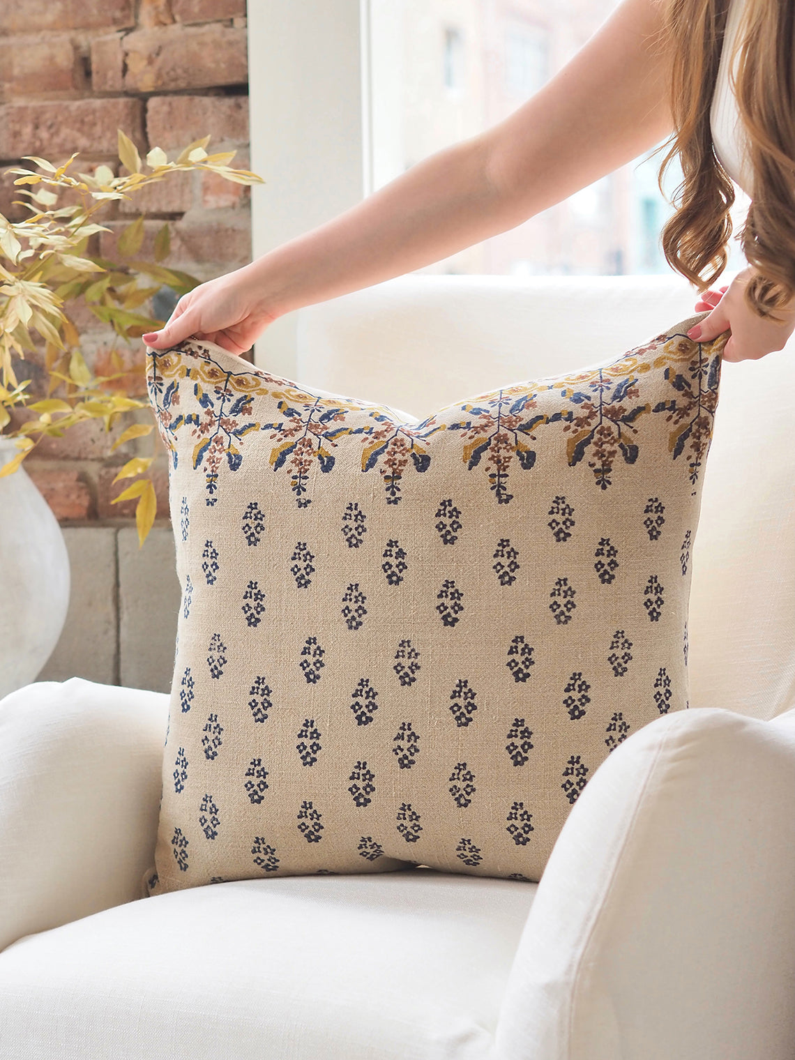 Kuma Indigo Pillow | 24x24