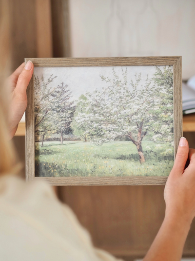 Cherry Blossom Trees Framed Canvas Print - The Cross Decor & Design