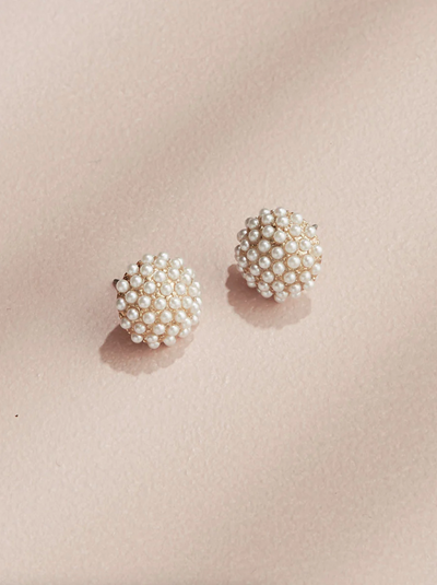 Pearl Pave Studs - The Cross Decor & Design