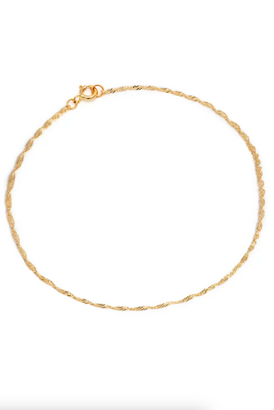 Singapore Chain Bracelet | 14K Gold