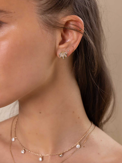 Coquille Studs - The Cross Decor & Design