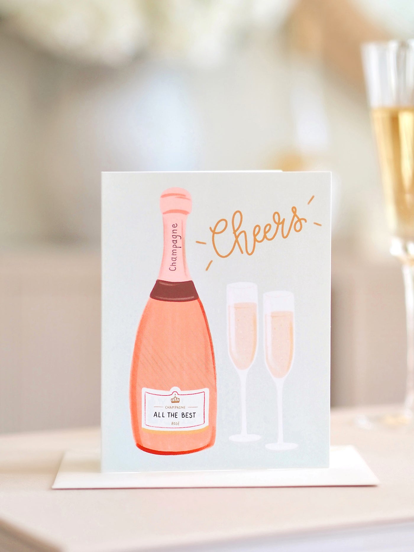 Cheers Champagne Congratulations Card - The Cross Decor & Design