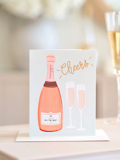 Cheers Champagne Congratulations Card - The Cross Decor & Design