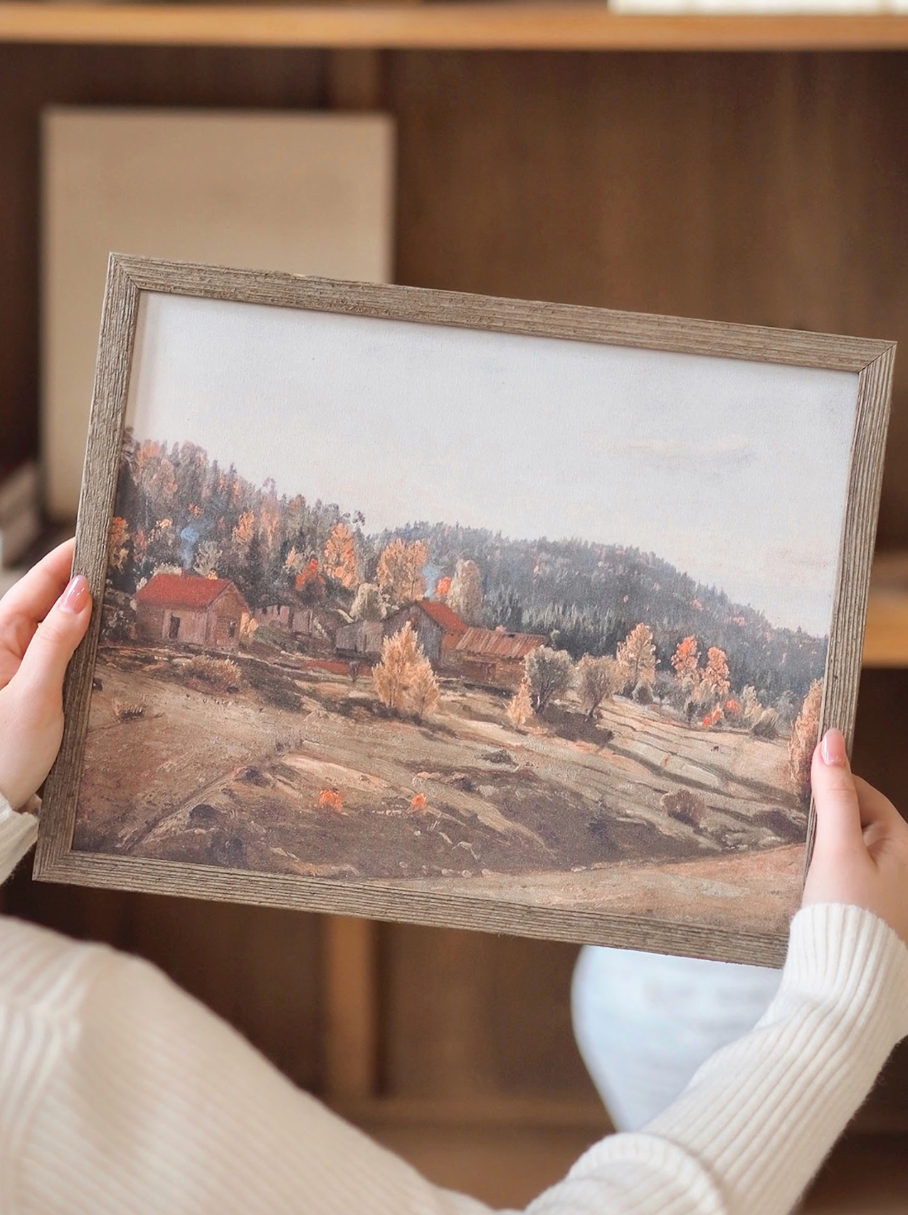 The Old Farm Framed Canvas Print | 11x14 - The Cross Decor & Design