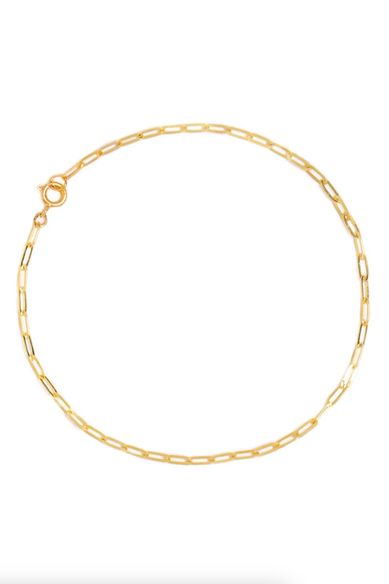 Flat Drawn Cable Bracelet | 14K Gold