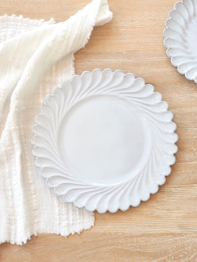 Astier De Villate | Peggy Scalloped Edge Plates - The Cross Decor & Design