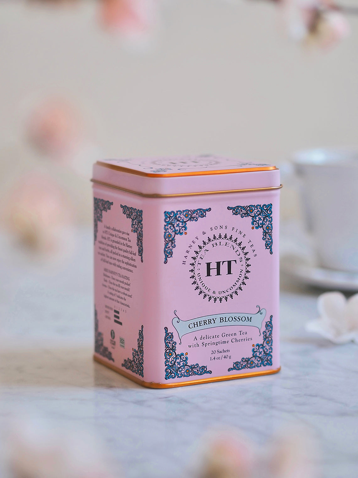 Cherry Blossom Tea Tin - The Cross Decor & Design
