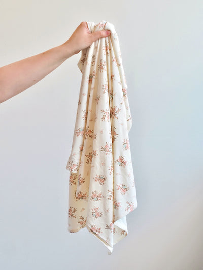 Vintage Rosebuds Swaddle Blanket - The Cross Decor & Design