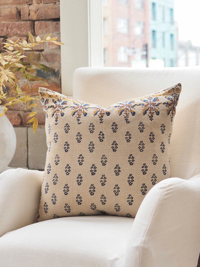Kuma Indigo Pillow | 24x24