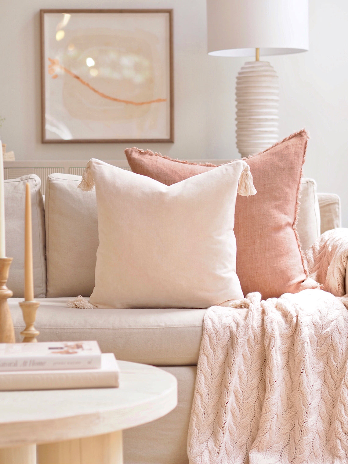 Bianca Blush Pillow | 20x20